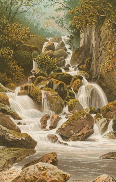 Lodore Falls--Derwentwater by English School